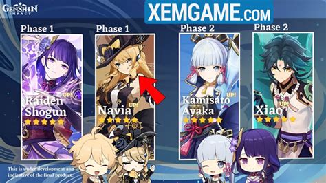 4.3 banner genshin|Genshin Impact 4.3 banners: Navia and Chevreuse。